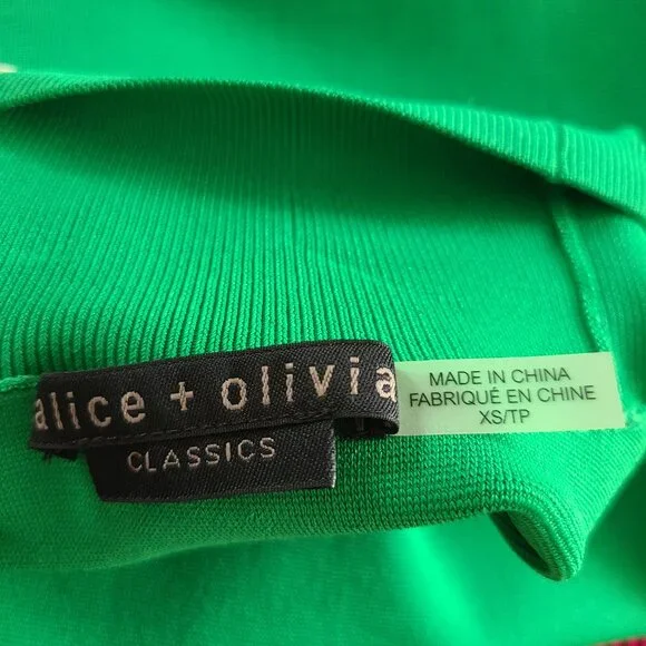 ALICE + OLIVIA Darcey Green Tank Size XS - Picture 4 of 4